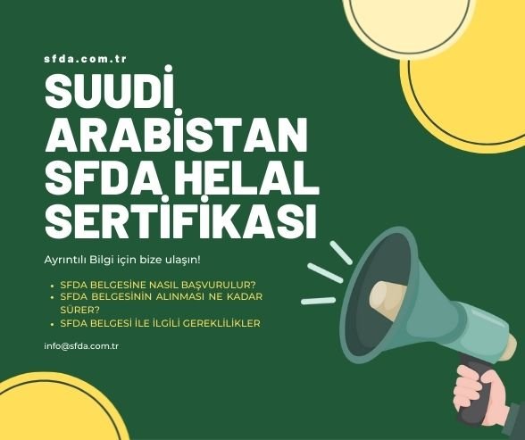 Suudi Arabistan SFDA Helal Sertifikası