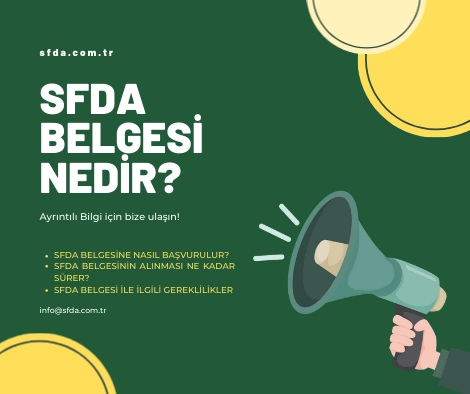 sfda belgesi nedir